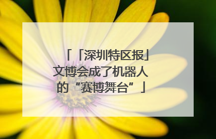 「深圳特区报」文博会成了机器人的“赛博舞台”