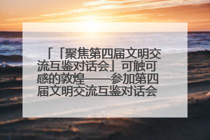 「聚焦第四届文明交流互鉴对话会」可触可感的敦煌——参加第四届文明交流互鉴对话会的外宾参观上元市集