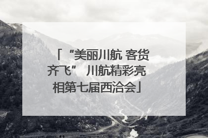 “美丽川航 客货齐飞” 川航精彩亮相第七届西洽会