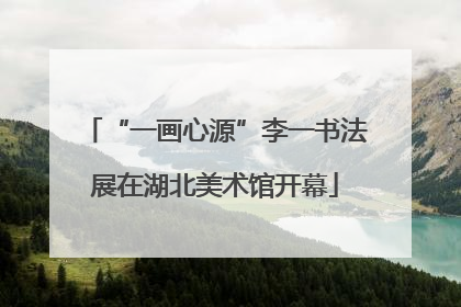 “一画心源”李一书法展在湖北美术馆开幕
