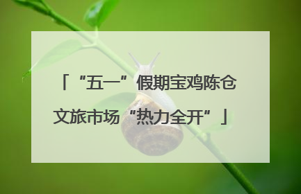 “五一”假期宝鸡陈仓文旅市场“热力全开”