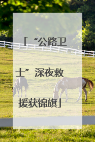 “公路卫士”深夜救援获锦旗
