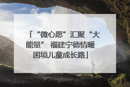 “微心愿”汇聚“大能量” 福建宁德情暖困境儿童成长路