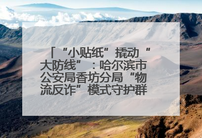“小贴纸”撬动“大防线”：哈尔滨市公安局香坊分局“物流反诈”模式守护群众“钱袋子”