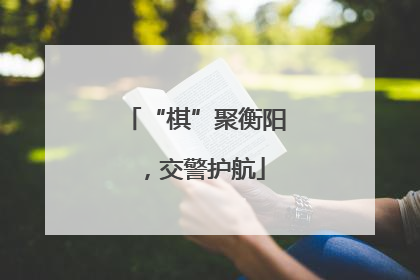 “棋”聚衡阳，交警护航