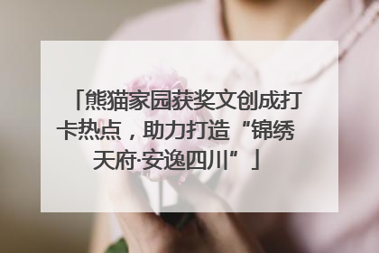 熊猫家园获奖文创成打卡热点，助力打造“锦绣天府·安逸四川”