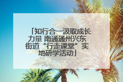 知行合一汲取成长力量 南通通州兴东街道“行走课堂”实地研学活动