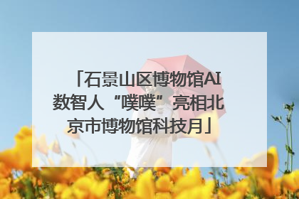 石景山区博物馆AI数智人“噗噗”亮相北京市博物馆科技月