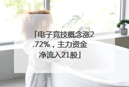 电子竞技概念涨2.72%，主力资金净流入21股