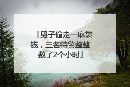 男子偷走一麻袋钱，三名特警整整数了2个小时