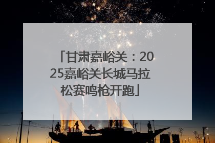 甘肃嘉峪关：2025嘉峪关长城马拉松赛鸣枪开跑