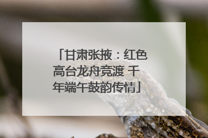 甘肃张掖：红色高台龙舟竞渡 千年端午鼓韵传情