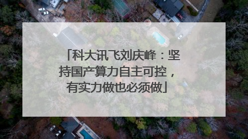 科大讯飞刘庆峰：坚持国产算力自主可控，有实力做也必须做
