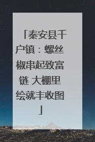 秦安县千户镇：螺丝椒串起致富链 大棚里绘就丰收图