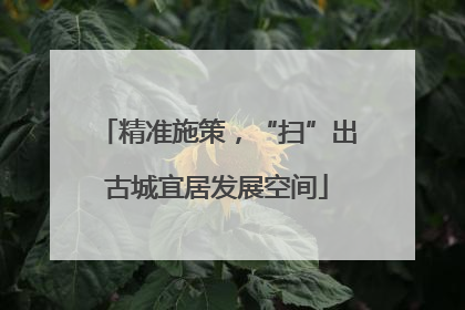 精准施策，“扫”出古城宜居发展空间