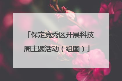 保定竞秀区开展科技周主题活动（组图）