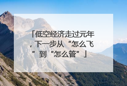 低空经济走过元年，下一步从“怎么飞”到“怎么管”