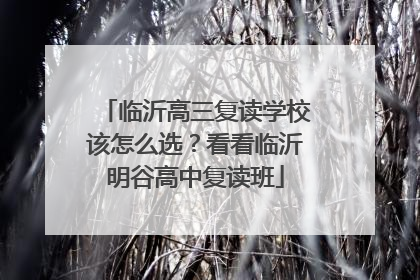 临沂高三复读学校该怎么选？看看临沂明谷高中复读班