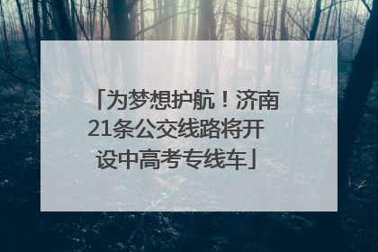为梦想护航！济南21条公交线路将开设中高考专线车