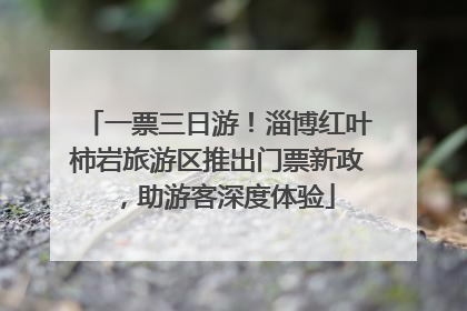 一票三日游！淄博红叶柿岩旅游区推出门票新政，助游客深度体验