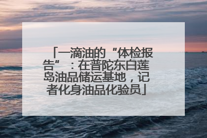 一滴油的“体检报告”：在普陀东白莲岛油品储运基地，记者化身油品化验员