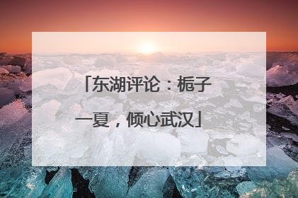 东湖评论：栀子一夏，倾心武汉