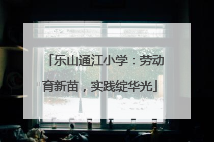 乐山通江小学：劳动育新苗，实践绽华光