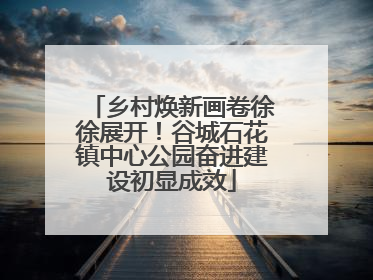 乡村焕新画卷徐徐展开！谷城石花镇中心公园奋进建设初显成效