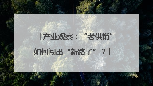 产业观察：“老供销”如何闯出“新路子”？