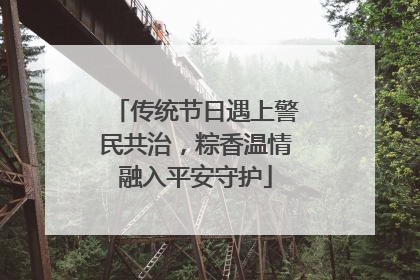 传统节日遇上警民共治，粽香温情融入平安守护