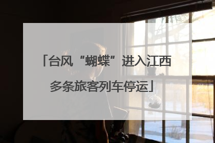 台风“蝴蝶”进入江西 多条旅客列车停运