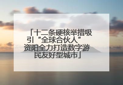 十二条硬核举措吸引“全球合伙人” 资阳全力打造数字游民友好型城市