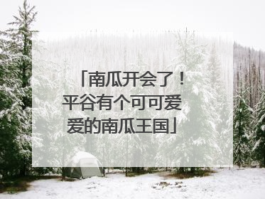 南瓜开会了！平谷有个可可爱爱的南瓜王国