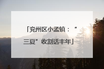 兖州区小孟镇：“三夏”收割话丰年