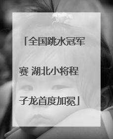 全国跳水冠军赛 湖北小将程子龙首度加冕