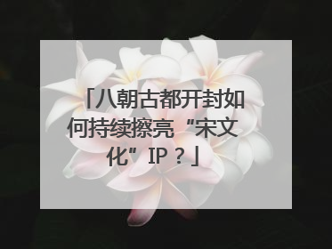 八朝古都开封如何持续擦亮“宋文化”IP？