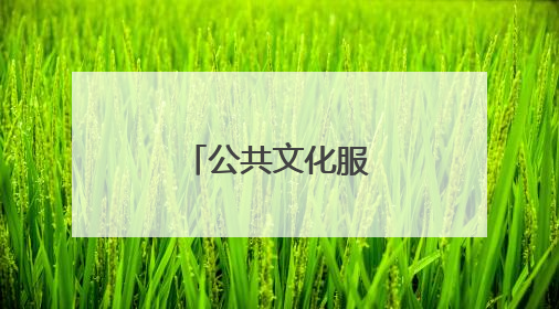 公共文化服务质量提升