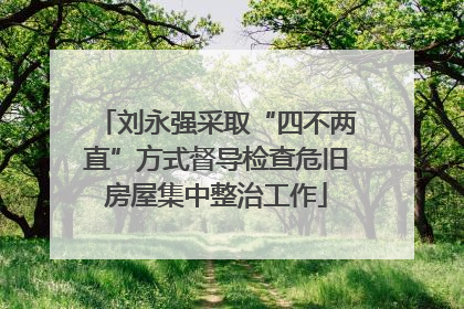 刘永强采取“四不两直”方式督导检查危旧房屋集中整治工作