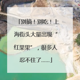别摘！别吃！上海街头大量出现“红果果”，很多人忍不住了……