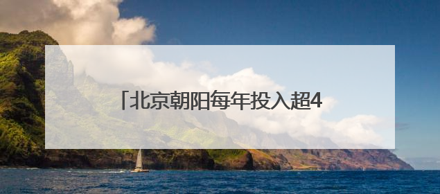 北京朝阳每年投入超40亿元资金助企业发展