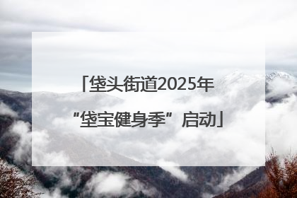垡头街道2025年“垡宝健身季”启动
