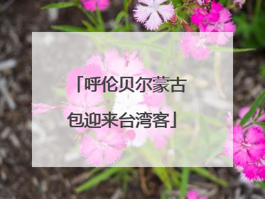 呼伦贝尔蒙古包迎来台湾客