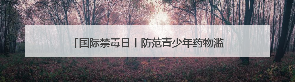 国际禁毒日丨防范青少年药物滥用 君山区共筑健康成长环境