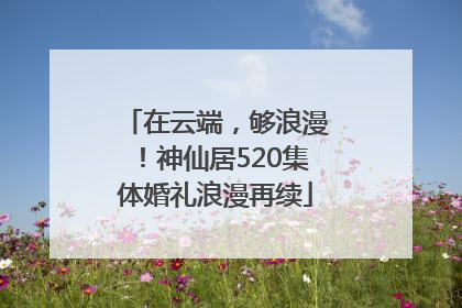 在云端，够浪漫！神仙居520集体婚礼浪漫再续
