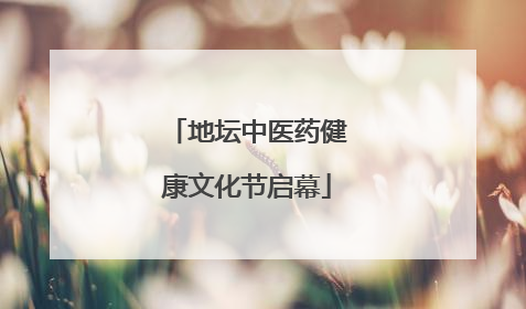 地坛中医药健康文化节启幕