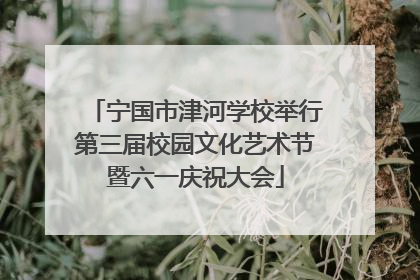 宁国市津河学校举行第三届校园文化艺术节暨六一庆祝大会