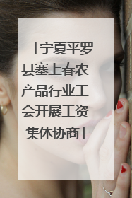 宁夏平罗县塞上春农产品行业工会开展工资集体协商