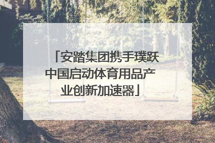安踏集团携手璞跃中国启动体育用品产业创新加速器