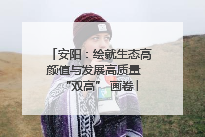 安阳：绘就生态高颜值与发展高质量 “双高” 画卷
