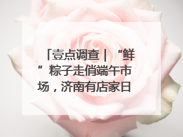 壹点调查｜“鲜”粽子走俏端午市场，济南有店家日销4000个